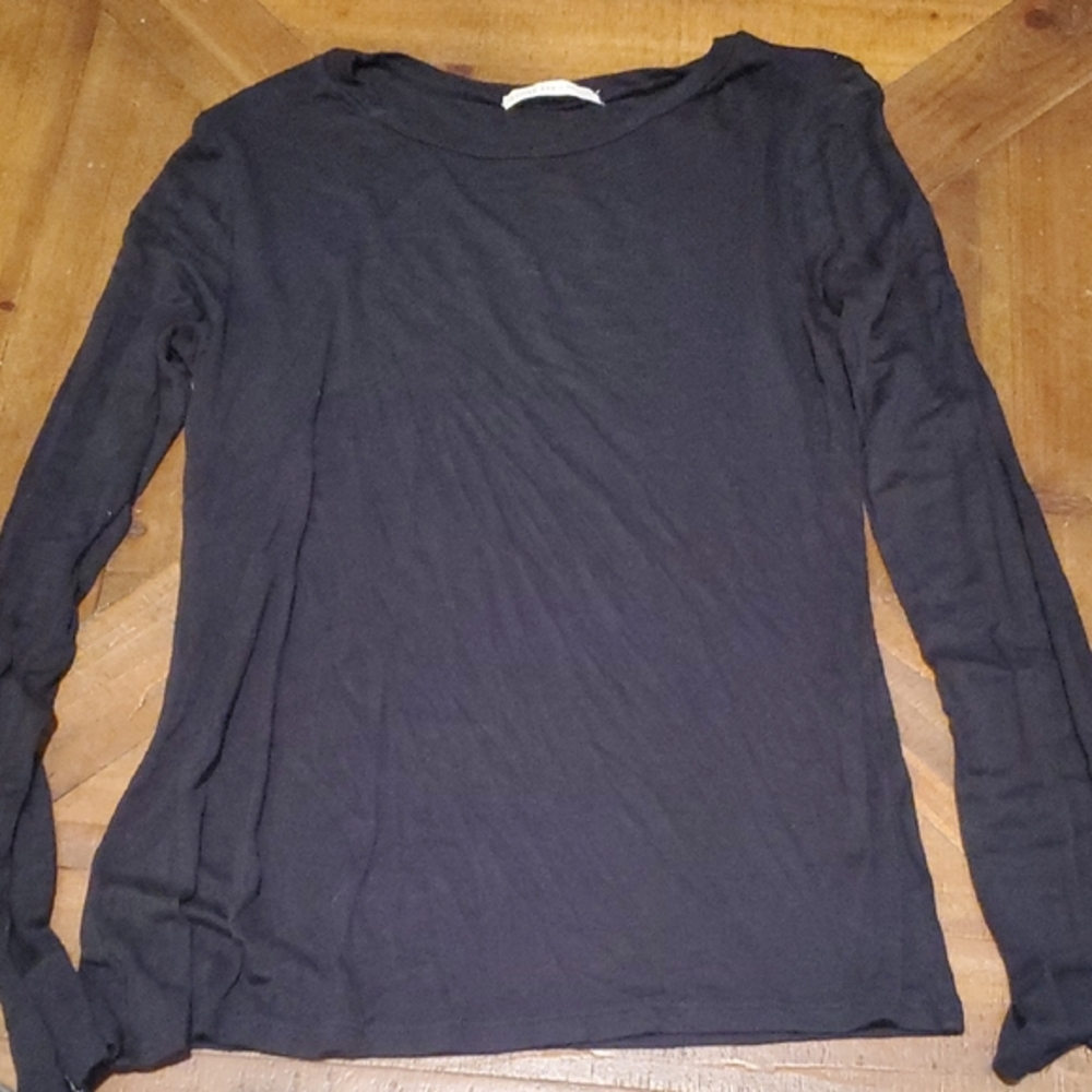 Active Basic Black Long Sleeve Women's Top